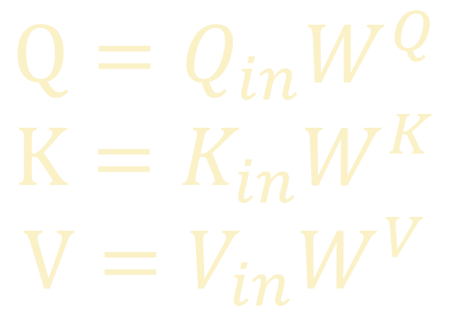 Attention(Q,K,V)=Softmax((Q*K^T)/(depth_k^0.5))*V